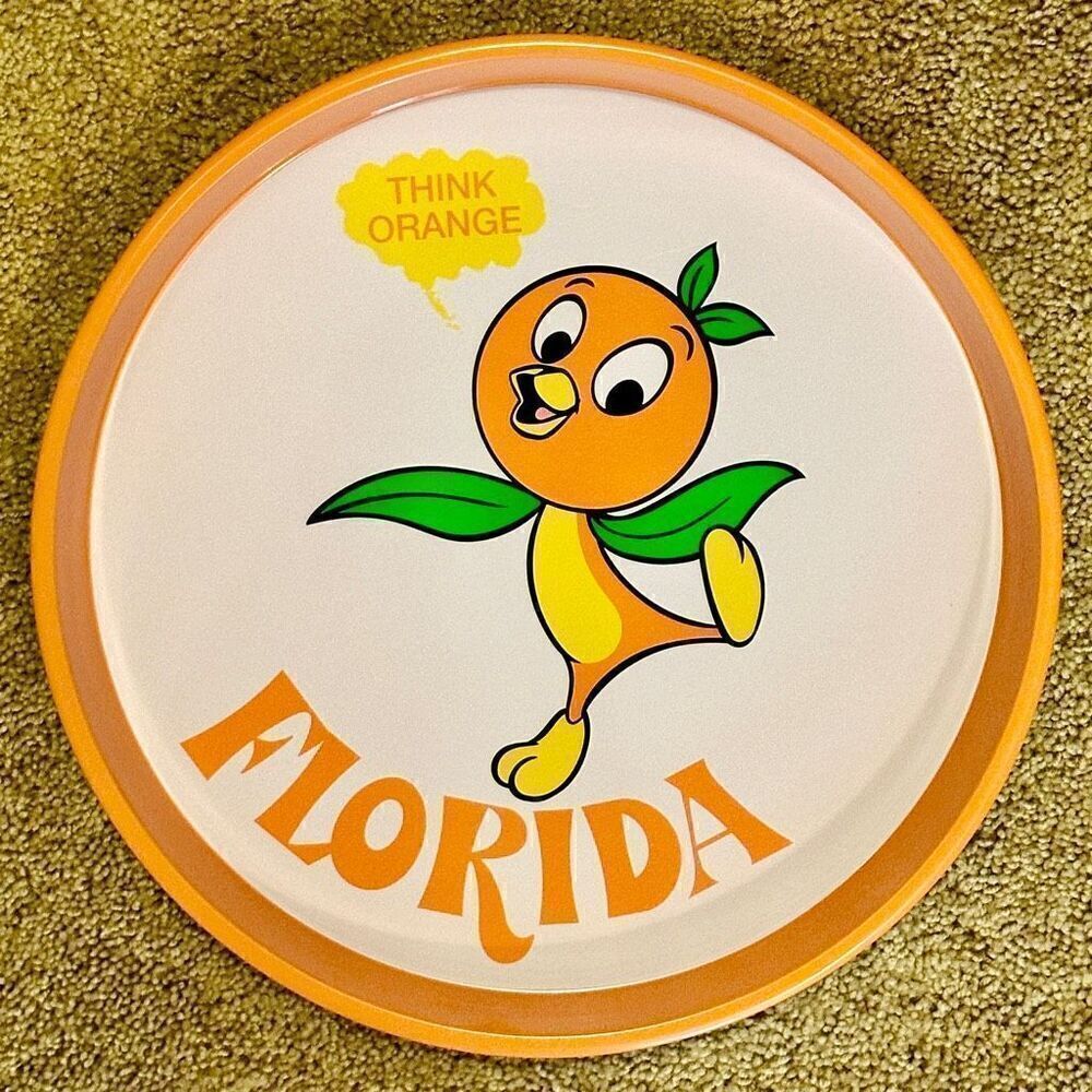 ORANGE BIRD Walt Disney World 50th Anniversary EPCOT Serving Tray NWT